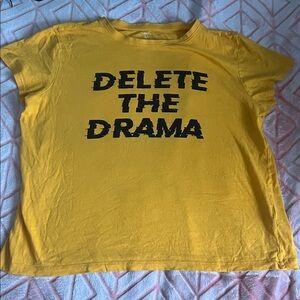 Primark Mustard Printed Tee